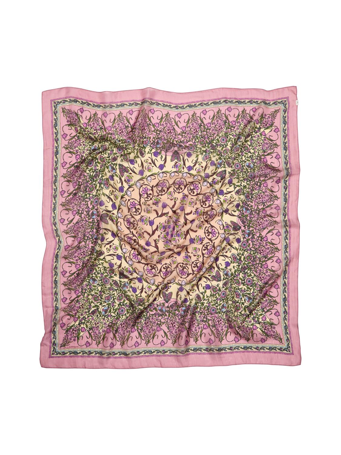 Gardenparty Taby Sia silketørklæde - Peony Pink